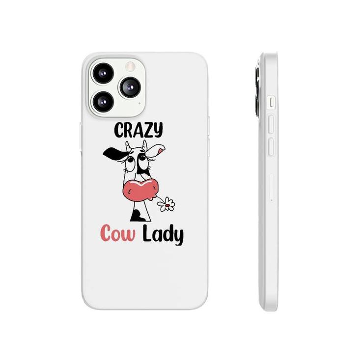 Funny Crazy Cow Lady Gift For Cow Lovers And Farm Lovers Phonecase iPhone