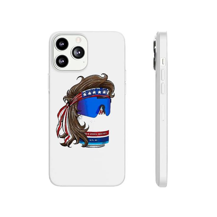 Funny Patriotic Mullet Beer Graphic Tee 4Th Of July Summer Phonecase iPhone