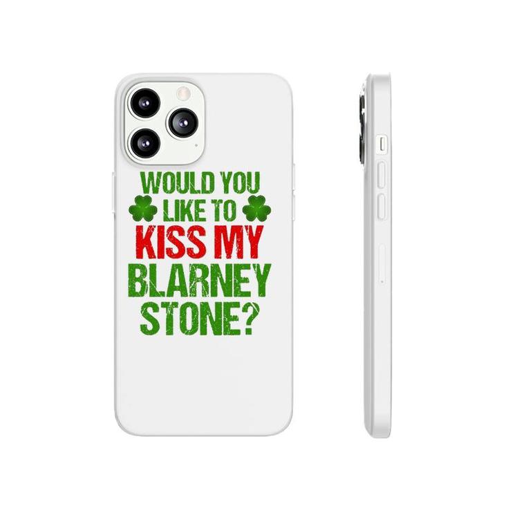 Funny St Patrick's Day Kiss My Blarney Stone Irish Gift Phonecase iPhone