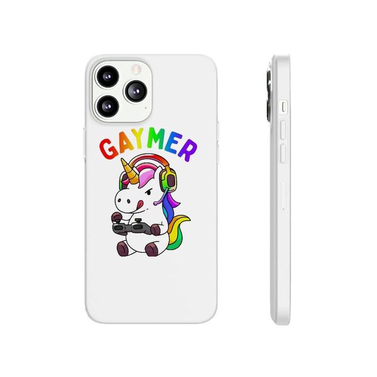 Gaymer Gay Pride Flag Lgbt Gamer Lgbtq Gaming Unicorn Gift  Phonecase iPhone
