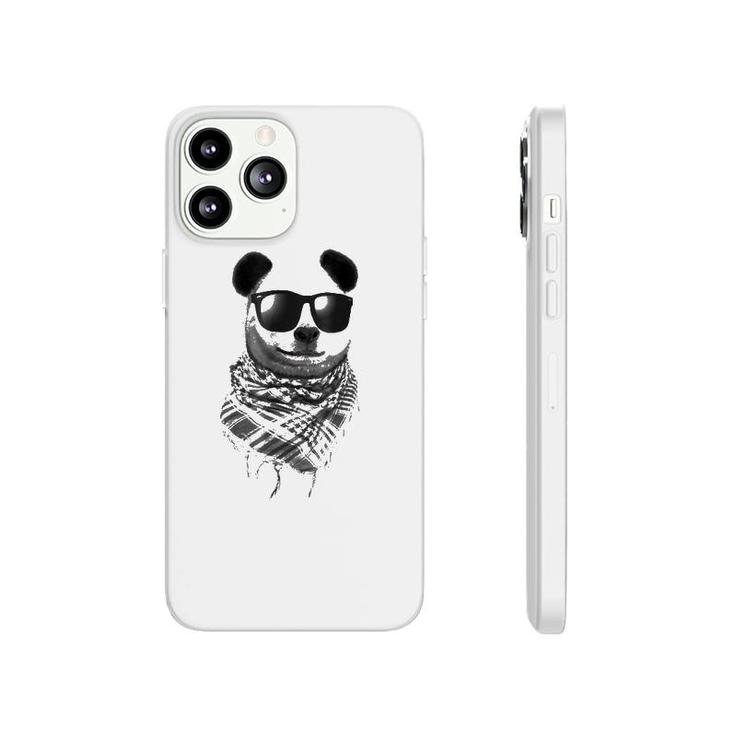 Giant Panda Wear Fishnet Pattern Keffiyeh Sunglass Phonecase iPhone