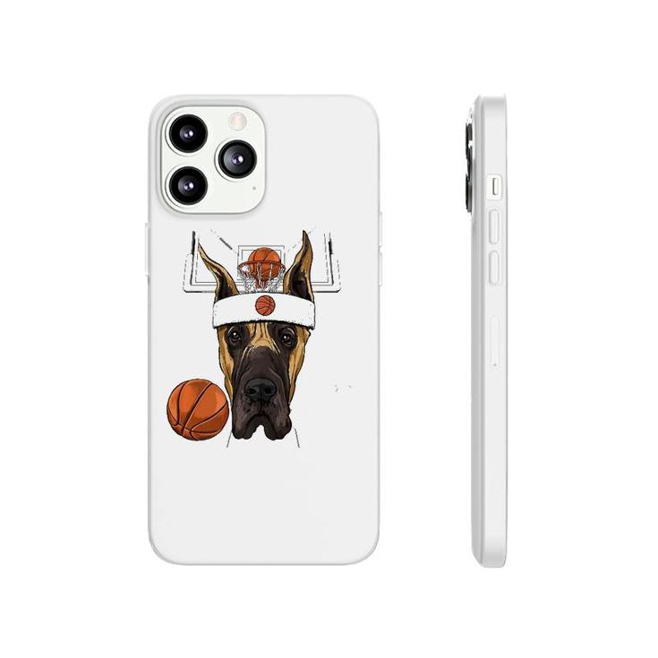 Great Dane Basketball Dog Lovers Basketball Player  Phonecase iPhone