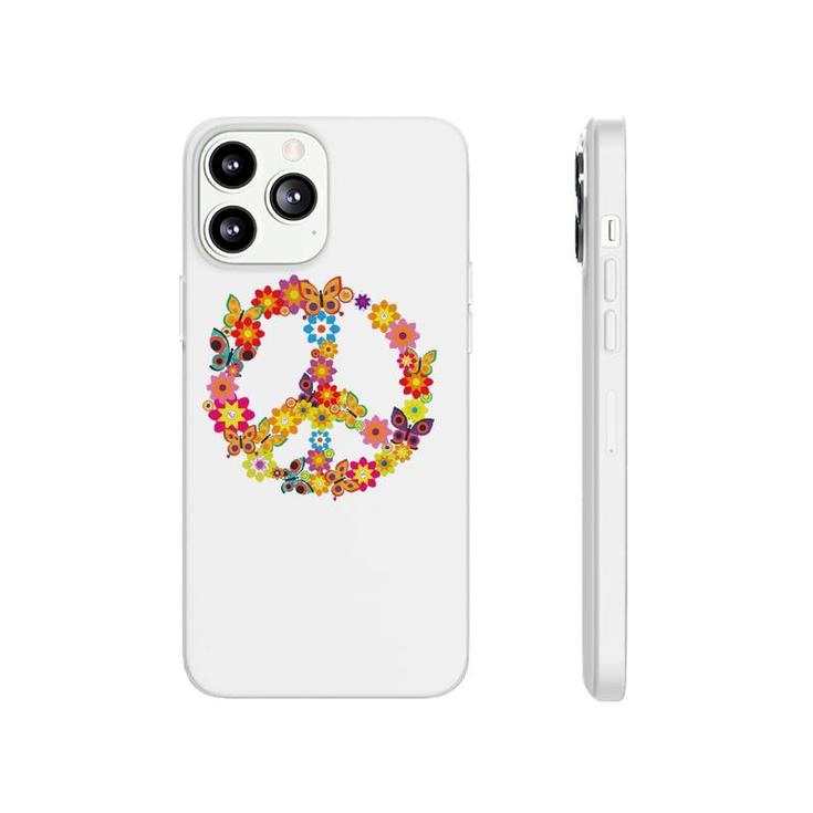 Groovy 70'S Butterfly Peace Symbol  Retro Costume Party Phonecase iPhone