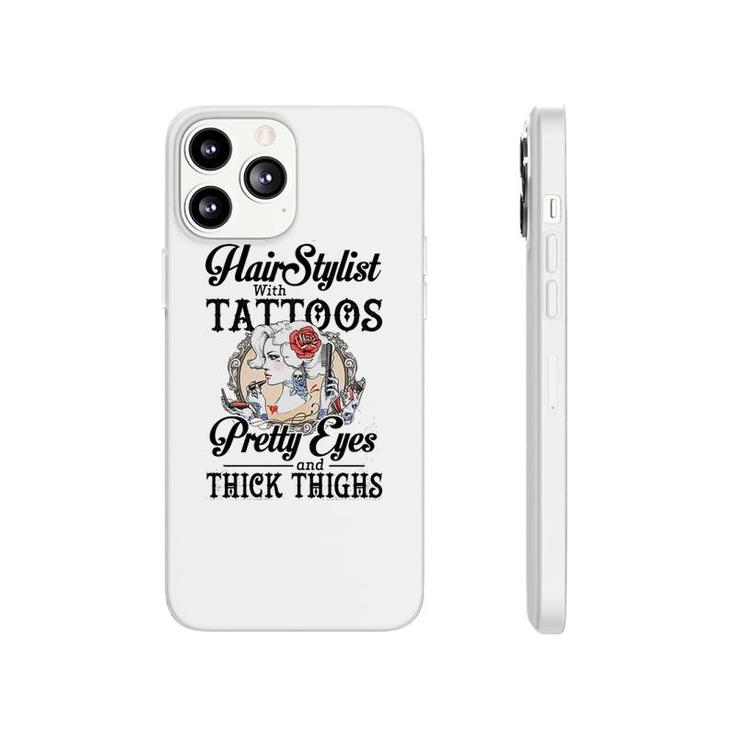 Hair Stylist With Tattoos Pretty Eyes Phonecase iPhone