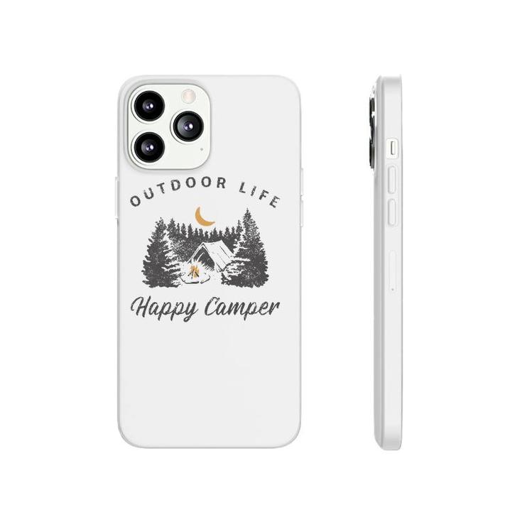 Happy Camper Outdoor Life Forest Camp Camping Nature Vintage Phonecase iPhone