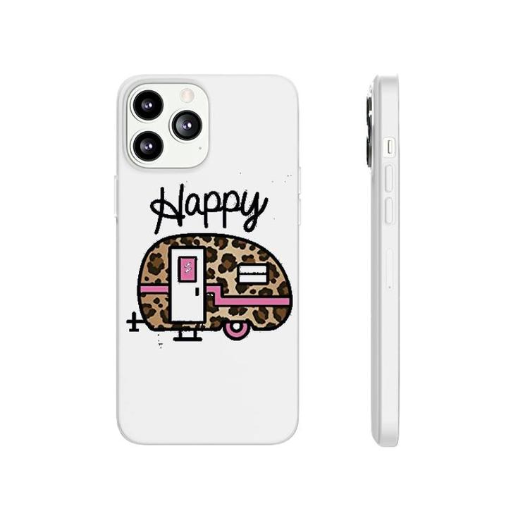 Happy Leopard Print Camper Phonecase iPhone