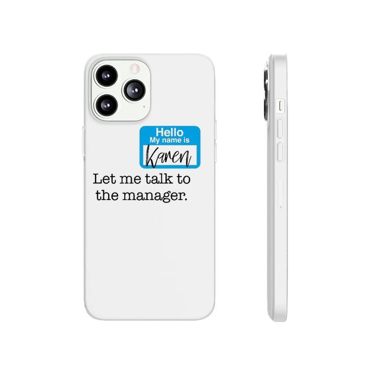 Hello My Name Is Karen Funny Name Tag Badge Halloween TShirt Mazezy