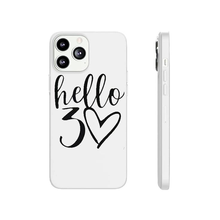 Hello Thirty Letter Print Phonecase iPhone