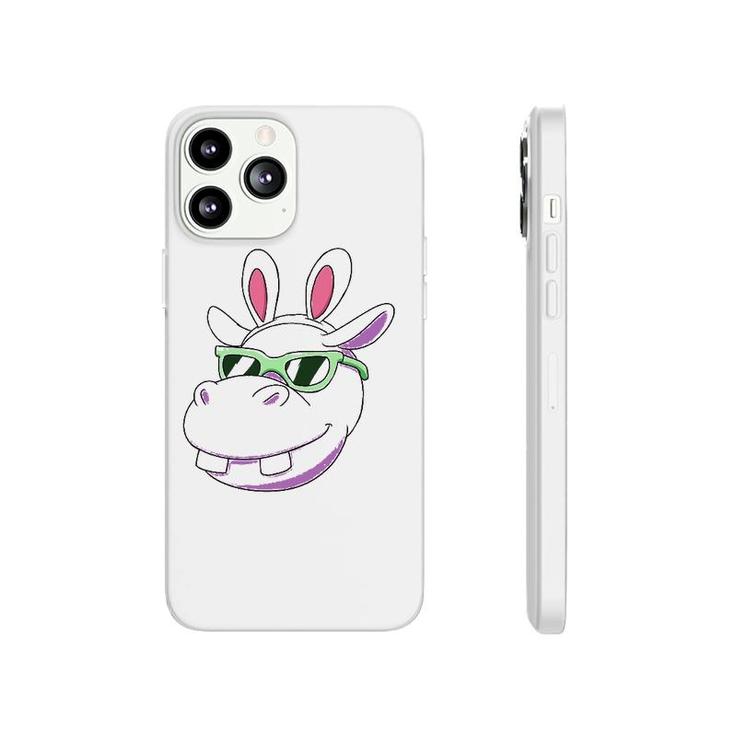 Hippo Easter Bunny Rabbit Ears Cute Tee Phonecase iPhone