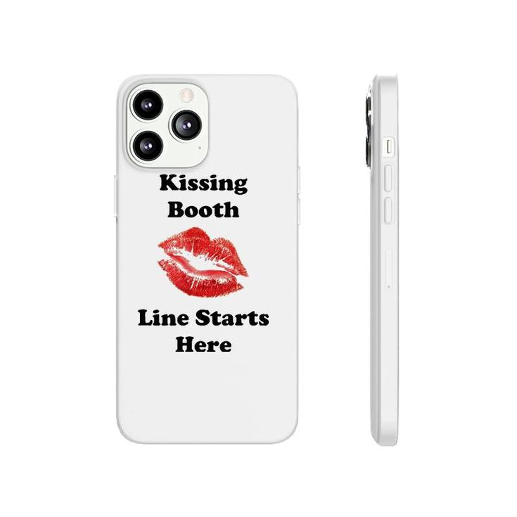 Hot Lips Kissing Booth Line Starts Here Phonecase iPhone