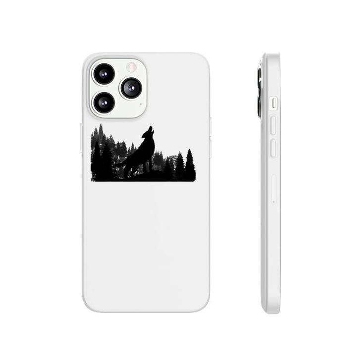 Howling Wolf Mountain Forest Tree Phonecase iPhone