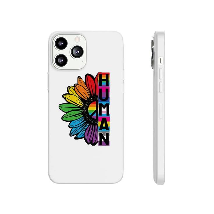 Human Sunflower Lgbt Flag Gay Pride Month Lgbtq Phonecase iPhone
