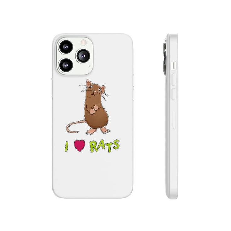 I Love Rats Funny Phonecase iPhone