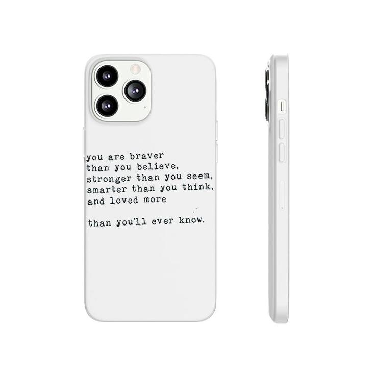 Inspirational Quotes Letter Printing Phonecase iPhone