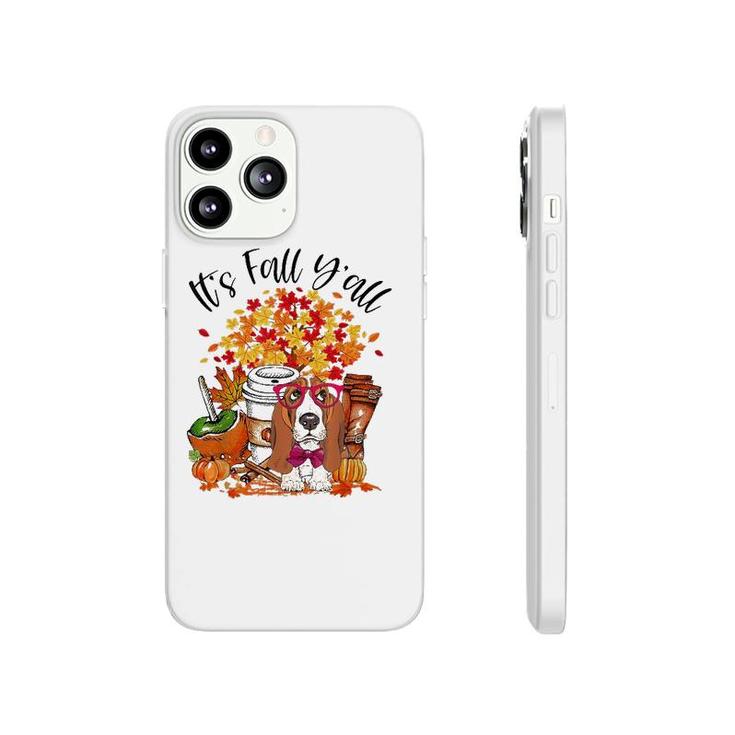 It's Fall Y'all Basset Hound Pumpkin Fall Autumn Phonecase iPhone