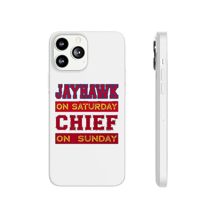 Jayhawk On Saturday Chief On Sunday Souvenir Phonecase iPhone