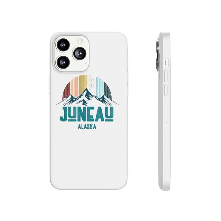 Juneau Alaska Vintage Mountains Nature Hiking Souvenir Gift Phonecase iPhone