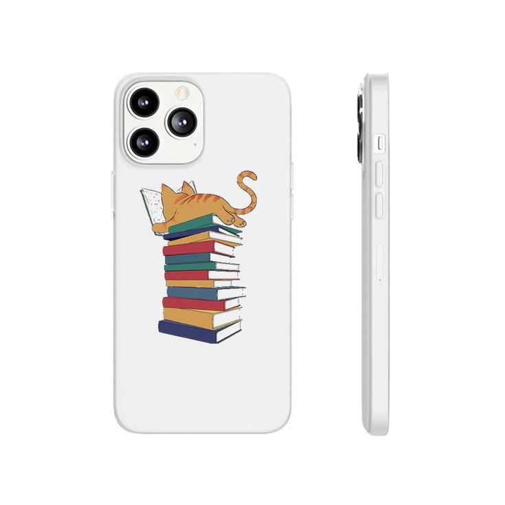 Kawaii Cat Books Gift Womens Phonecase iPhone