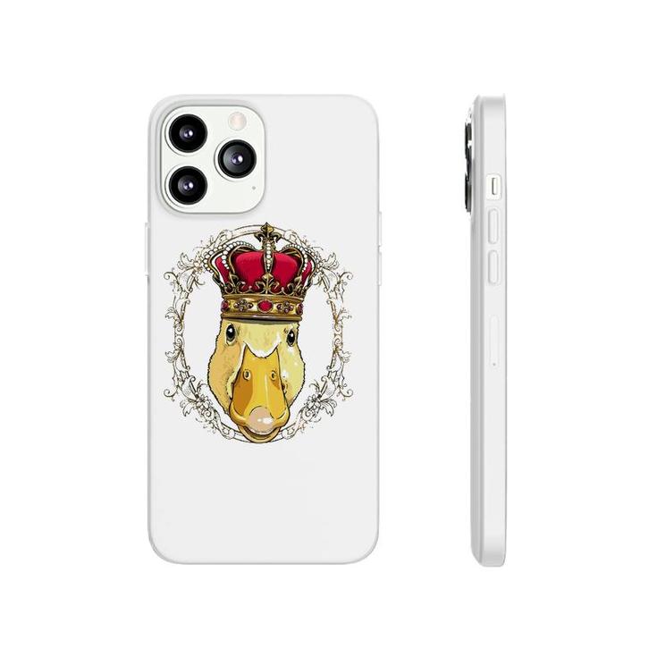 King Duck Wearing Crown Queen Duck Animal Phonecase iPhone