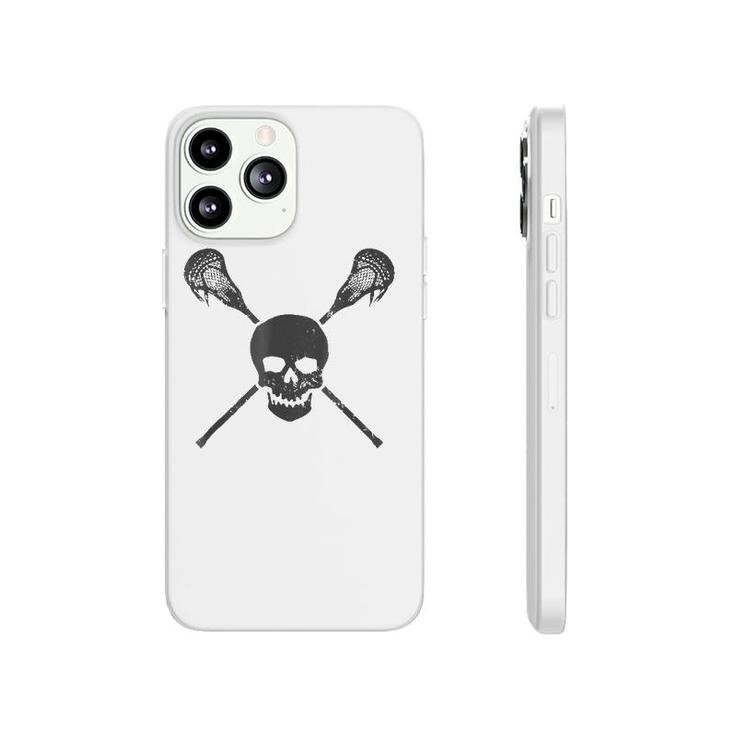Lacrosse Skull And Sticks Vintage Lax Gif Phonecase iPhone