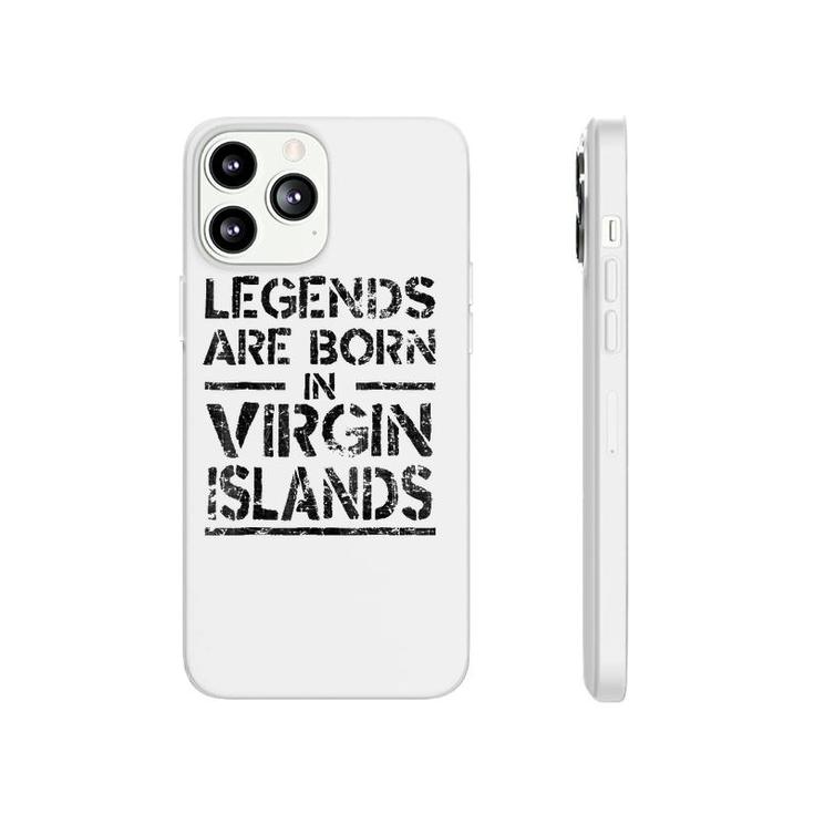 Legends Are Born In Virgin Islands Retro Distressed Phonecase iPhone