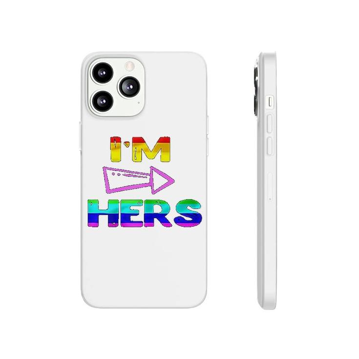 Lesbian Couple I Am Hers  She Is Lgbt Phonecase iPhone