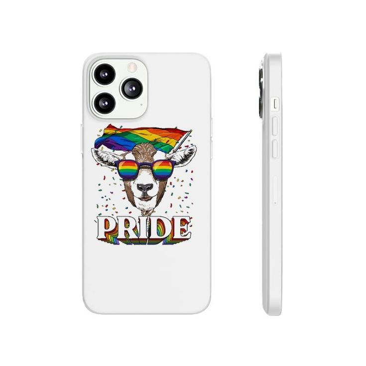 Lgbt Goat Gay Pride Lgbtq Rainbow Flag Sunglasses Phonecase iPhone