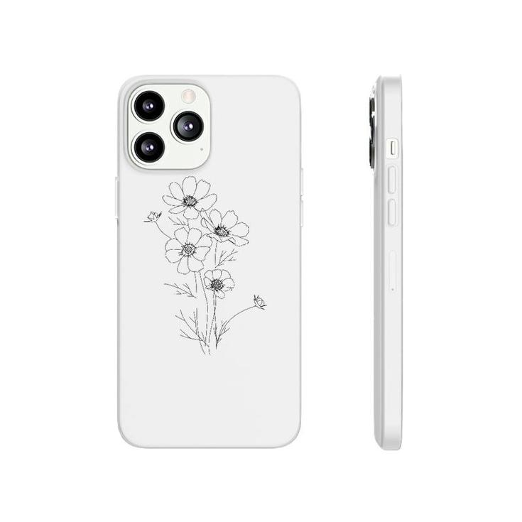 Line Art Flowers Botanical Minimalist Abstract Fashion Phonecase iPhone