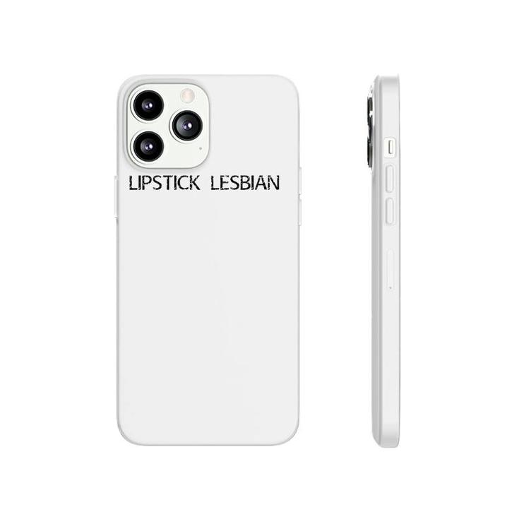 Lipstick Lesbian Funny Gay Lgbt Pride Rainbow Gift Idea Raglan Baseball Tee Phonecase iPhone