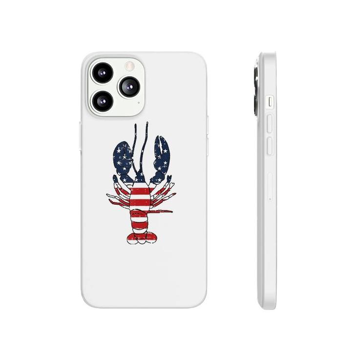 Lobster 4Th Of July American Flag Sea Ocean Lover Patriotic Tank Top Phonecase iPhone