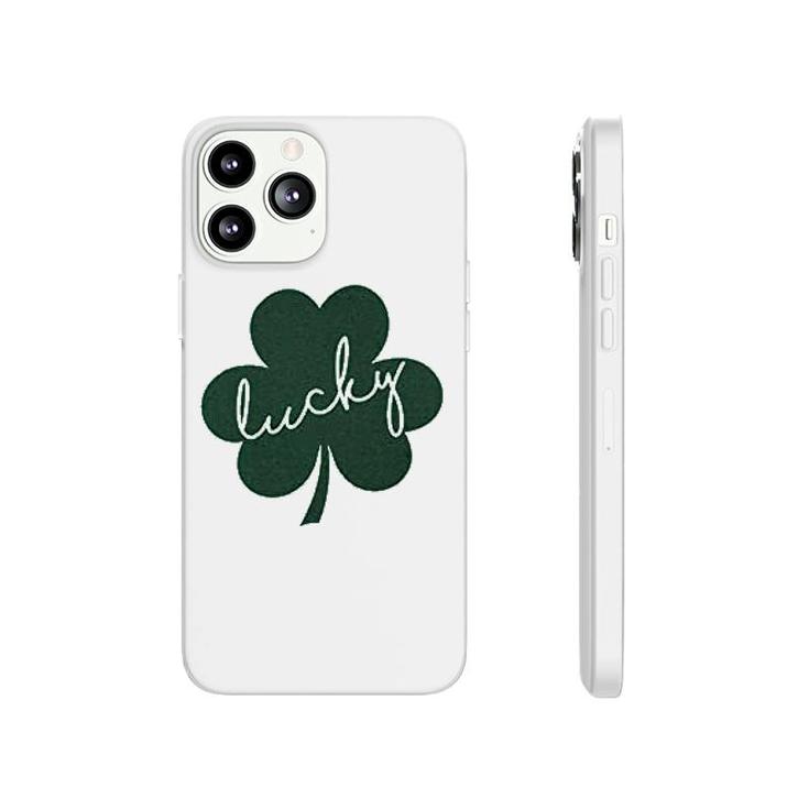 Lucky St Patricks Day Irish Shamrock Phonecase iPhone