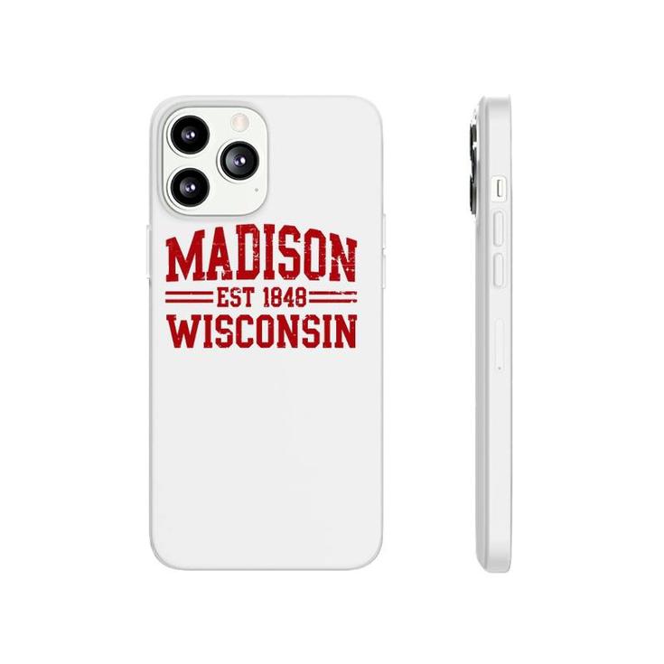 Madison Wisconsin Madison Gift Distressed Text  Phonecase iPhone