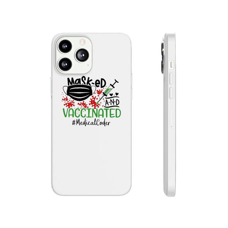 Masked And Vaccinated Medical Coder Phonecase iPhone