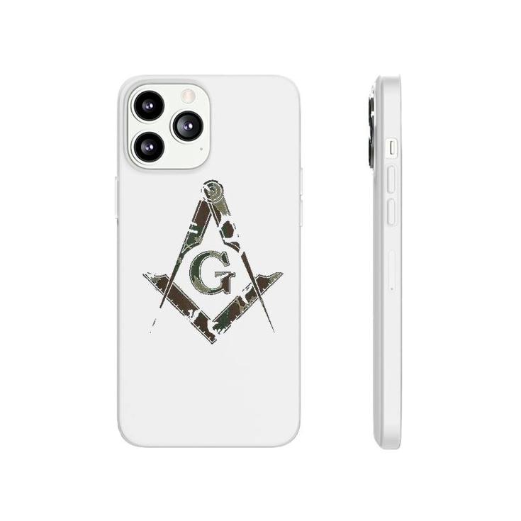 Masonic Camo Square And Compass  Freemason Phonecase iPhone
