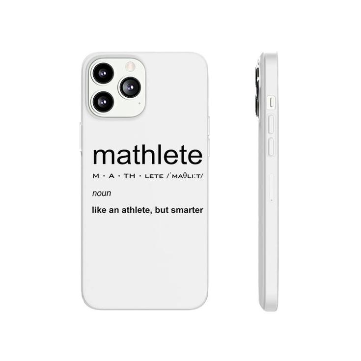 Mathlete Definition Funny Math Nerd Geek Phonecase iPhone