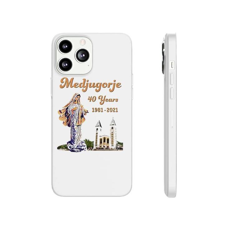 Medjugorje 40 Years Statue Of Our Lady Queen Of Peace Zip Phonecase iPhone