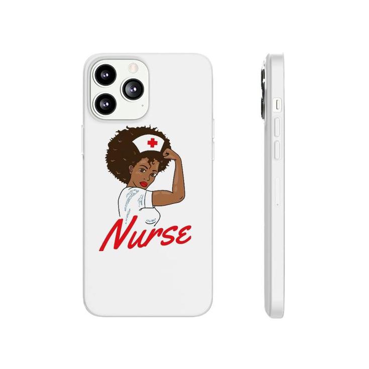 Melanin Black Nurse Clothing Gift African American Women Phonecase iPhone