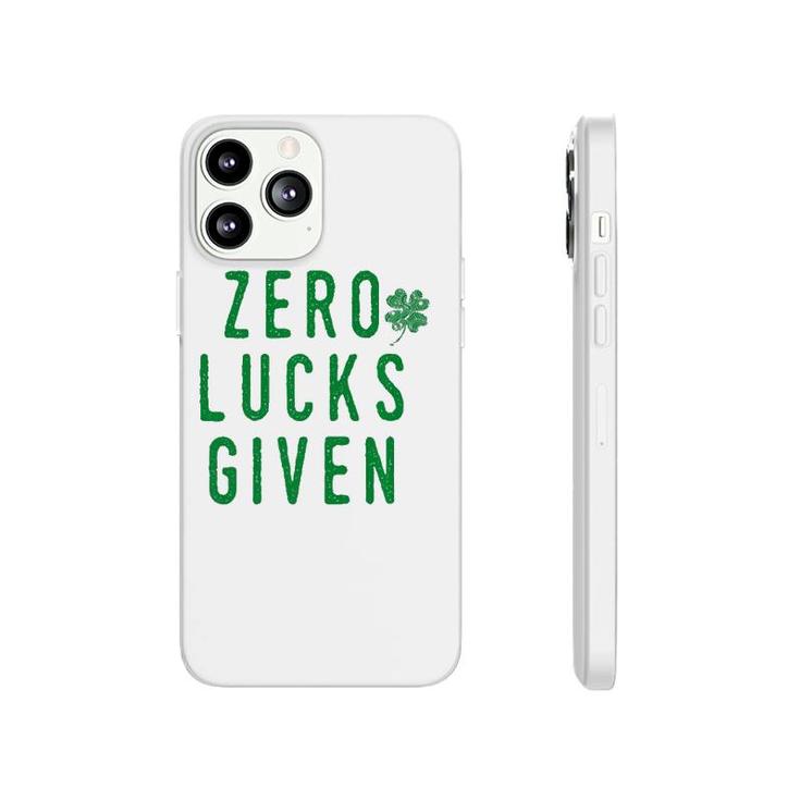 Mens No Lucks Given St Patty's Party Green Parade Gift  Phonecase iPhone