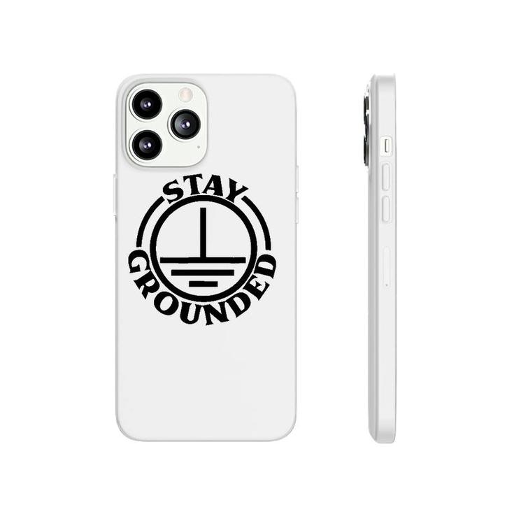 Mens Stay Grounded Electrician Funny Electrical Engineer Phonecase iPhone