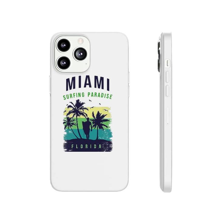 Miami Paradise Beach Cool Miami Florida Surfing Phonecase iPhone