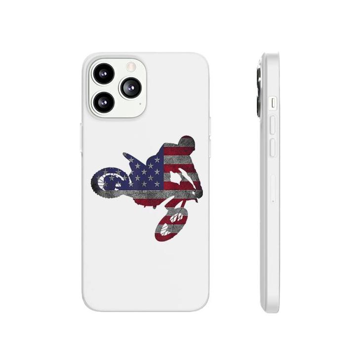 Motocross Bike American Flag Phonecase iPhone
