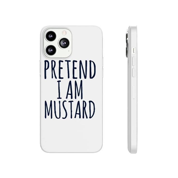 Mustard Ketchup Lazy Easy Funny Halloween Costume Matching Phonecase iPhone