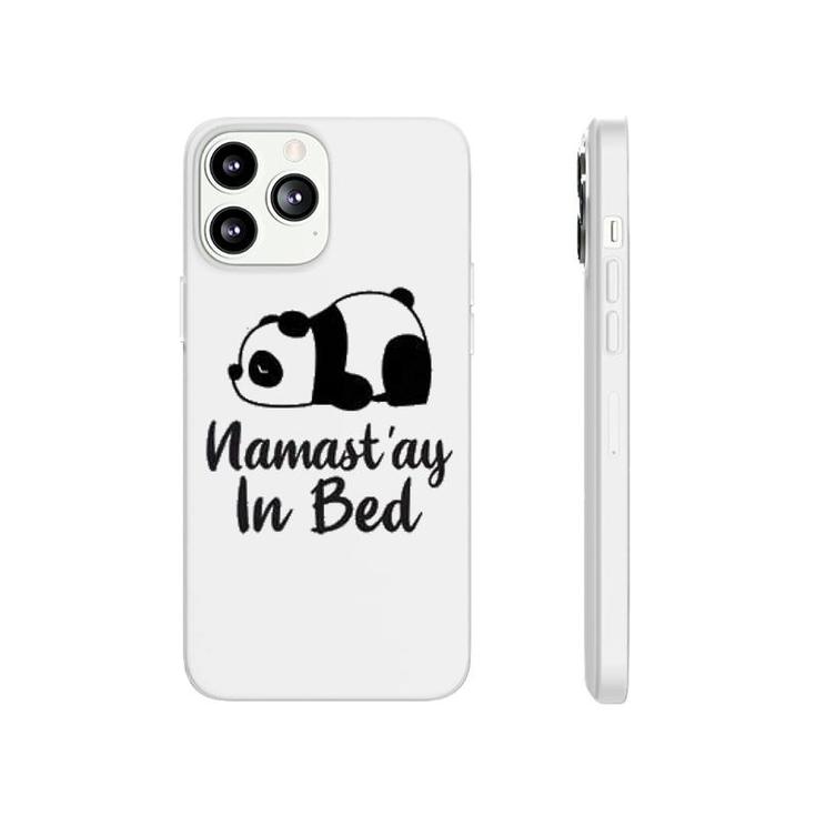 Namast'ay In Bed Lazy Panda Phonecase iPhone