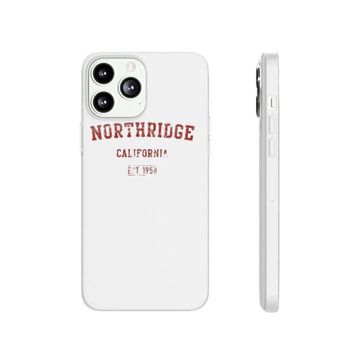 Northridge California Distressed Text Sport Style Phonecase iPhone