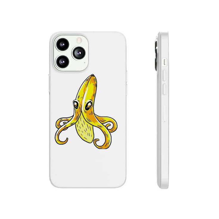 Octopus Banana Yellow Funny Humor Fruit Pun Lover Gift Phonecase iPhone