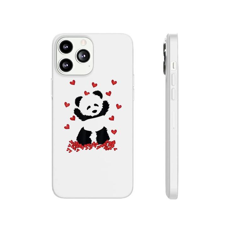Panda With Hearts Valentines Day Phonecase iPhone