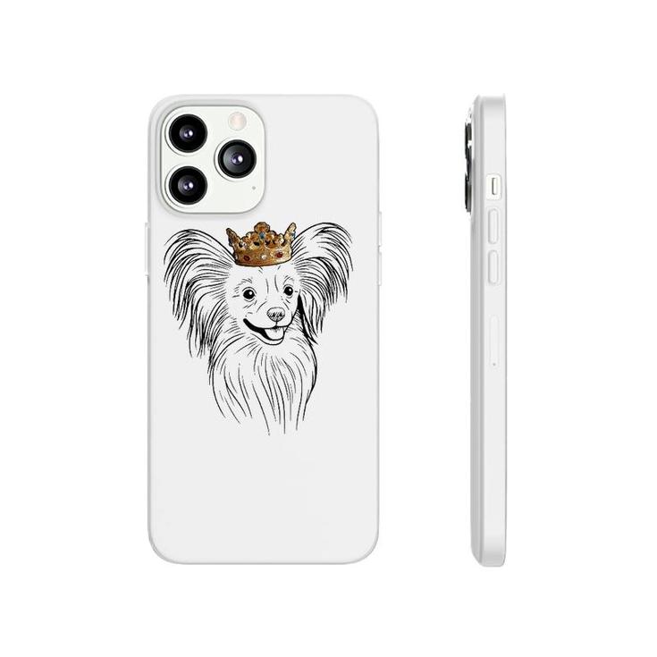 Papillon Dog Wearing Crown Phonecase iPhone