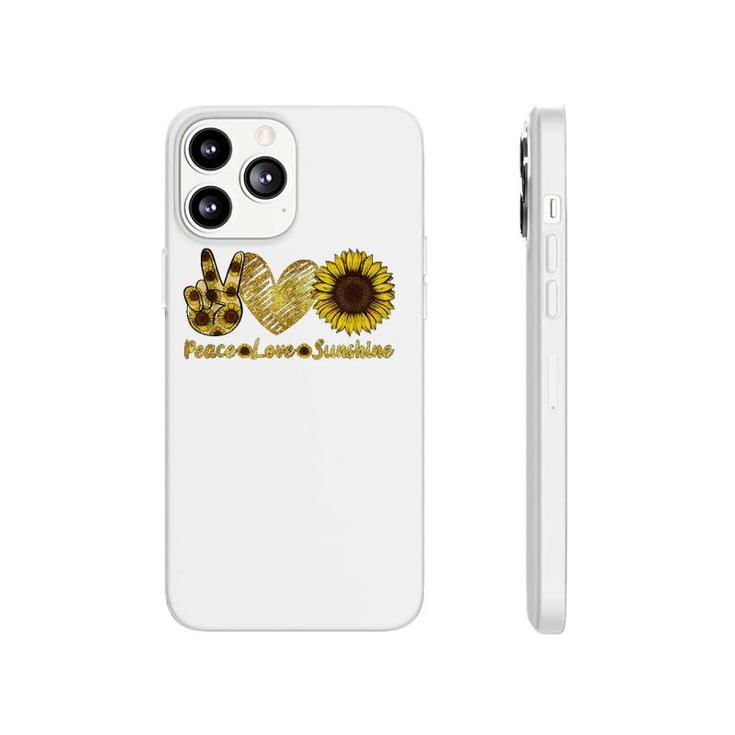 Peace Love Sunshine Sunflower Hippie Summer Lovers  Phonecase iPhone