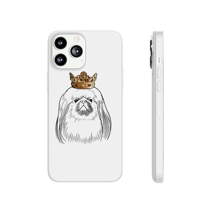 Pekingese Dog Wearing Crown  Phonecase iPhone