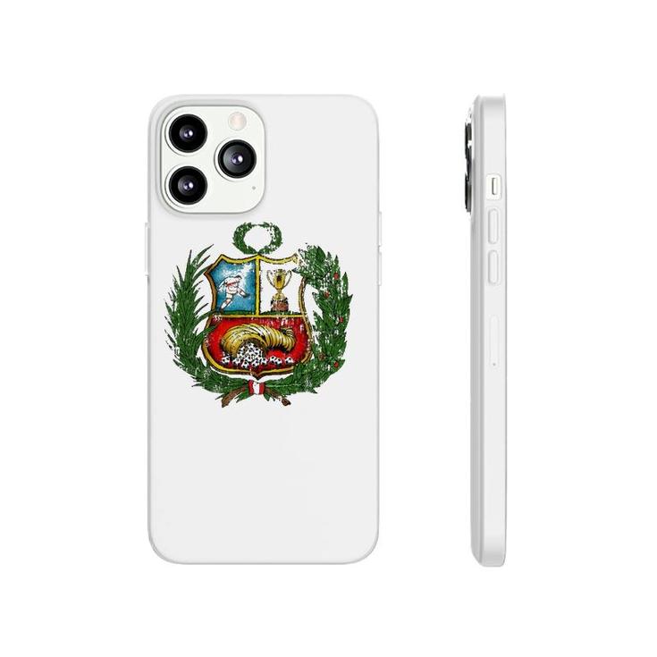 Peruvian Soccer Team  Vintage Jersey Coat Of Arms Phonecase iPhone